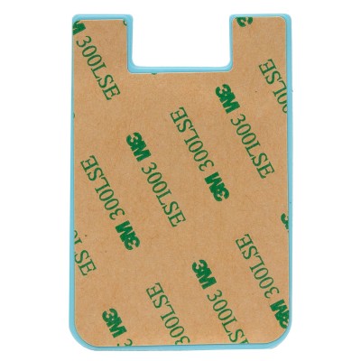 Картхолдер футляр для карт на клеевой основе (голубой) - CH01