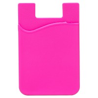 Картхолдер футляр для карт на клеевой основе (розовый) - CH01