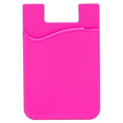 Картхолдер футляр для карт на клеевой основе (розовый) - CH01