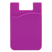 Картхолдер футляр для карт на клеевой основе (фиолетовый) - CH01