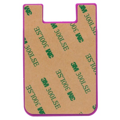 Картхолдер футляр для карт на клеевой основе (фиолетовый) - CH01