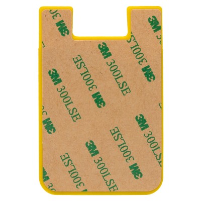 Картхолдер футляр для карт на клеевой основе (желтый) - CH01