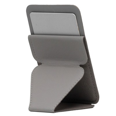 Картхолдер футляр для карт на клеевой основе (серый) - CH02