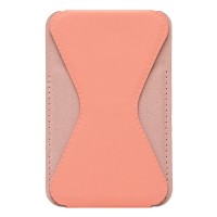 Картхолдер футляр для карт на клеевой основе (персиковый) - CH02