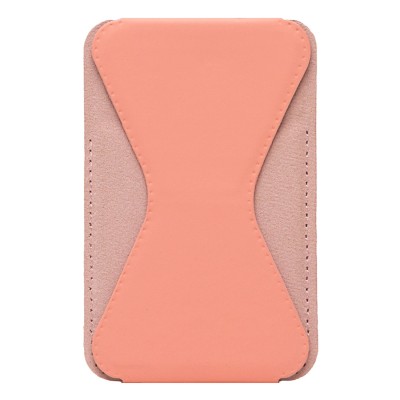 Картхолдер футляр для карт на клеевой основе (персиковый) - CH02