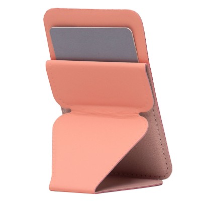 Картхолдер футляр для карт на клеевой основе (персиковый) - CH02