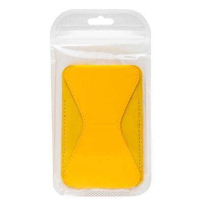 Картхолдер футляр для карт на клеевой основе (желтый) - CH02