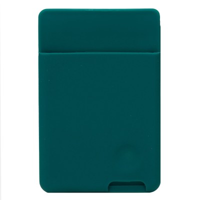 Картхолдер футляр для карт на клеевой основе (темно-зеленый) - CH04