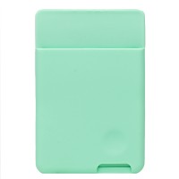 Картхолдер футляр для карт на клеевой основе (светло-зеленый) - CH04