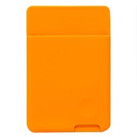 Картхолдер футляр для карт на клеевой основе (оранжевый) - CH04