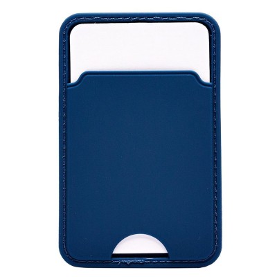 Картхолдер футляр для карт на клеевой основе (синий) - CH05