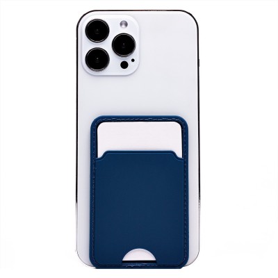 Картхолдер футляр для карт на клеевой основе (синий) - CH05