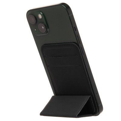 Картхолдер футляр для карт на клеевой основе (черный) - CH07