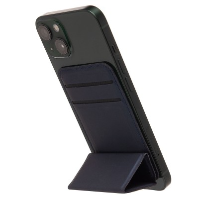 Картхолдер футляр для карт на клеевой основе (темно-синий) - CH07