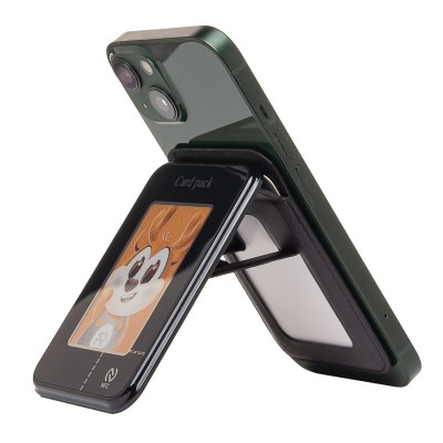 Картхолдер футляр для карт E-ink screen (черный) - CH08 SafeMag