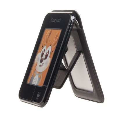 Картхолдер футляр для карт E-ink screen (черный) - CH08 SafeMag