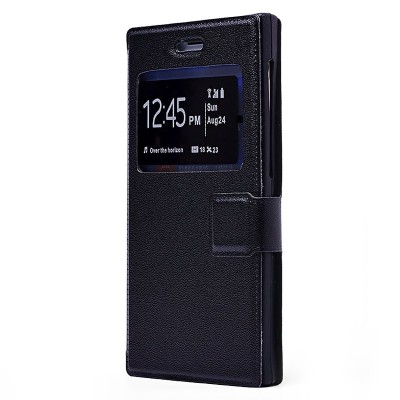 Универсальный чехол-книжка 5.5 (черный)