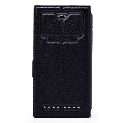 Универсальный чехол-книжка 5.5 (черный)