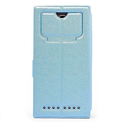 Универсальный чехол-книжка 5.5 (голубой)