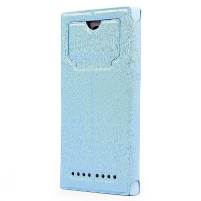 Универсальный чехол-книжка 5.5 (голубой)