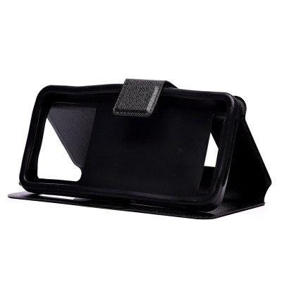 Универсальный чехол-книжка 6.0 (черный)