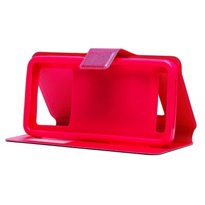 Универсальный чехол-книжка 6.0 (розовый)