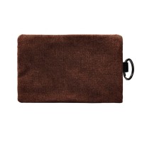 Универсальный чехол-кошелек текстильный 12,5x8,5см (коричневый)