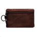 Универсальный чехол-кошелек текстильный 12,5x8,5см (коричневый)