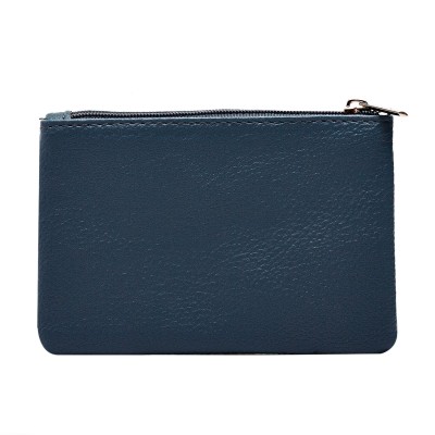 Универсальный чехол-кошелек экокожа 12,5x8см (синий)