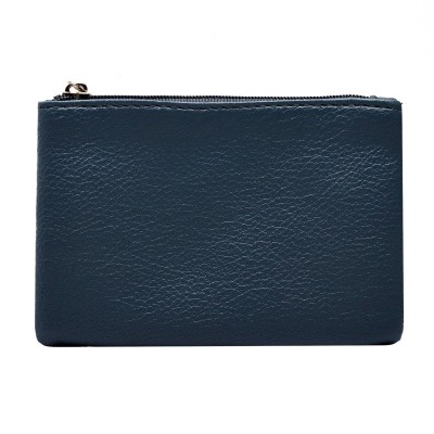Универсальный чехол-кошелек экокожа 12,5x8см (синий)