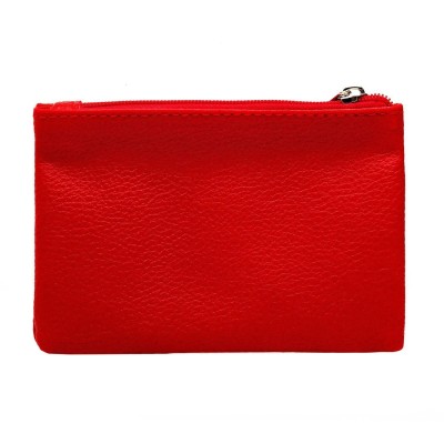 Универсальный чехол-кошелек экокожа 12,5x8см (красный)