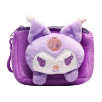 Универсальный чехол-кошелек плюшевый детский (куроми) (фиолетовый) - ORG