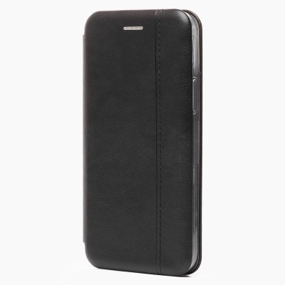 Чехол-книжка для Apple iPhone 12/iPhone 12 Pro (черный) открытие вбок - BC002