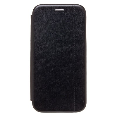 Чехол-книжка для Apple iPhone 15 Plus (открытие вбок) (черный) - BC002