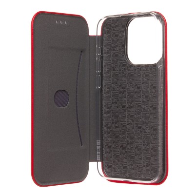 Чехол-книжка для Apple iPhone 15 Pro (открытие вбок) (красный) - BC002