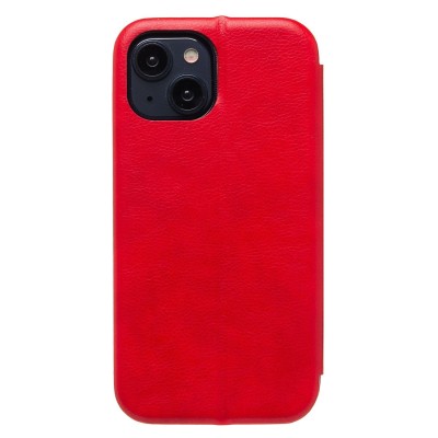 Чехол-книжка для Apple iPhone 15 (открытие вбок) (красный) - BC002