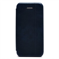 Чехол-книжка для Apple iPhone 5 (синий) открытие вбок - BC002