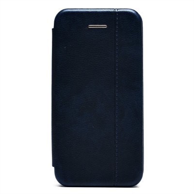 Чехол-книжка для Apple iPhone 5 (синий) открытие вбок - BC002