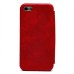 Чехол-книжка для Apple iPhone 5 (красный) открытие вбок - BC002