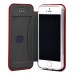 Чехол-книжка для Apple iPhone 5 (красный) открытие вбок - BC002
