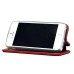 Чехол-книжка для Apple iPhone 5 (красный) открытие вбок - BC002