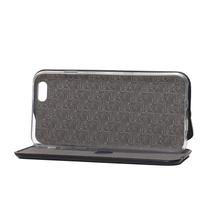 Чехол-книжка для Apple iPhone 6/iPhone 6S (черный) открытие вбок - BC002