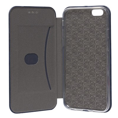 Чехол-книжка для Apple iPhone 6 (синий) открытие вбок - BC002