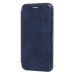 Чехол-книжка для Apple iPhone 8 (синий) открытие вбок - BC002
