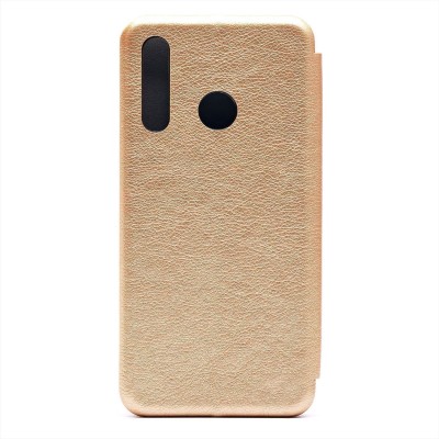 Чехол-книжка для Huawei Honor 20 lite Global (золотой) открытие вбок - BC002