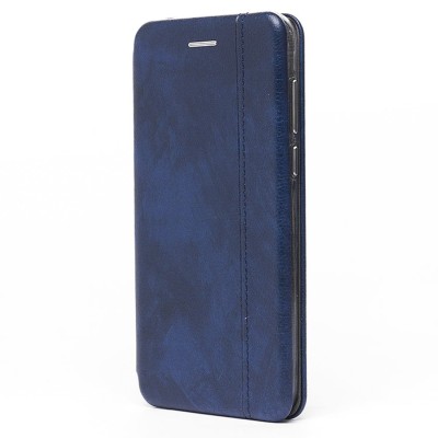 Чехол-книжка для Huawei Honor 7A (синий) открытие вбок - BC002