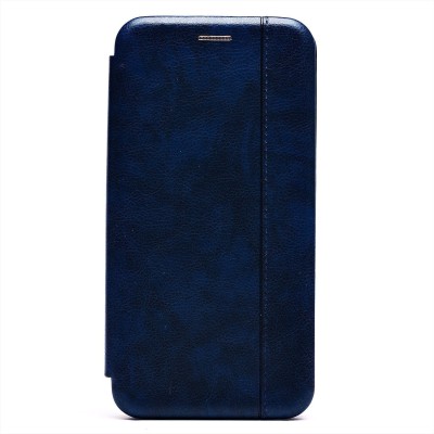 Чехол-книжка для Huawei Honor 8X (синий) открытие вбок - BC002