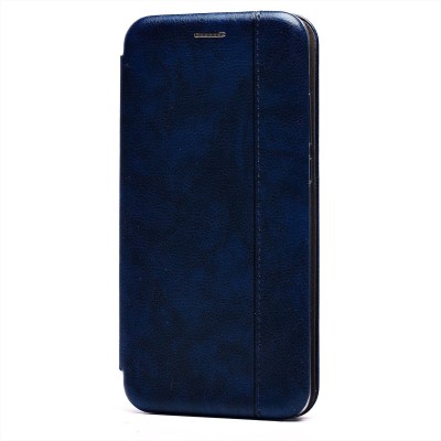 Чехол-книжка для Huawei Honor 8X (синий) открытие вбок - BC002
