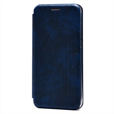 Чехол-книжка для Huawei Honor 9 Lite (синий) открытие вбок - BC002