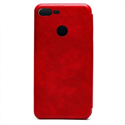 Чехол-книжка для Huawei Honor 9 Lite (красный) открытие вбок - BC002